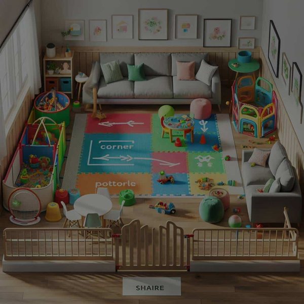Comment créer un espace ludique et sécurisé pour enfants dans un salon partagé ?